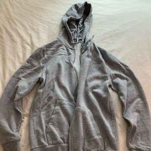 Grey Zip Up Hoodie
